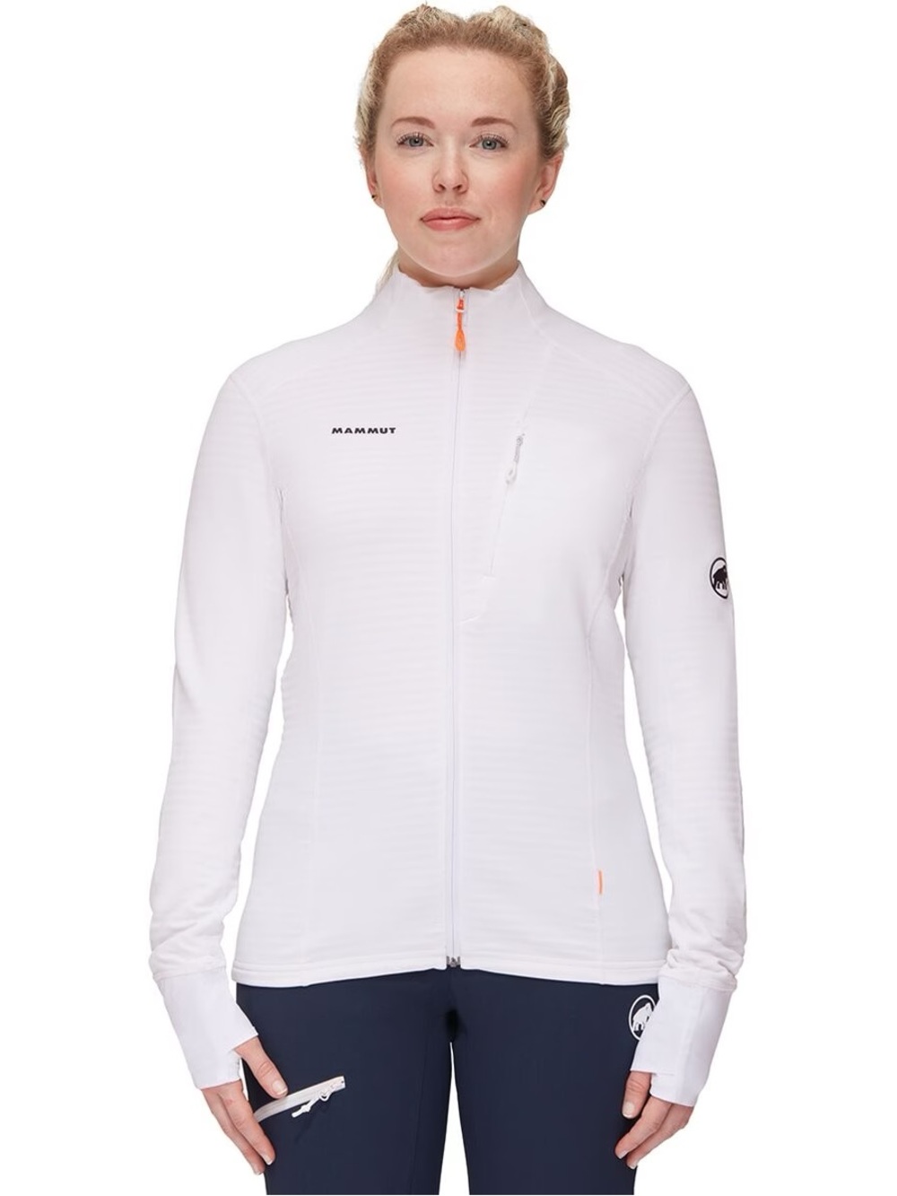 Mammut S Mid Layer Full Zip Hooded Performance Jacket Ski Mountain Breathable